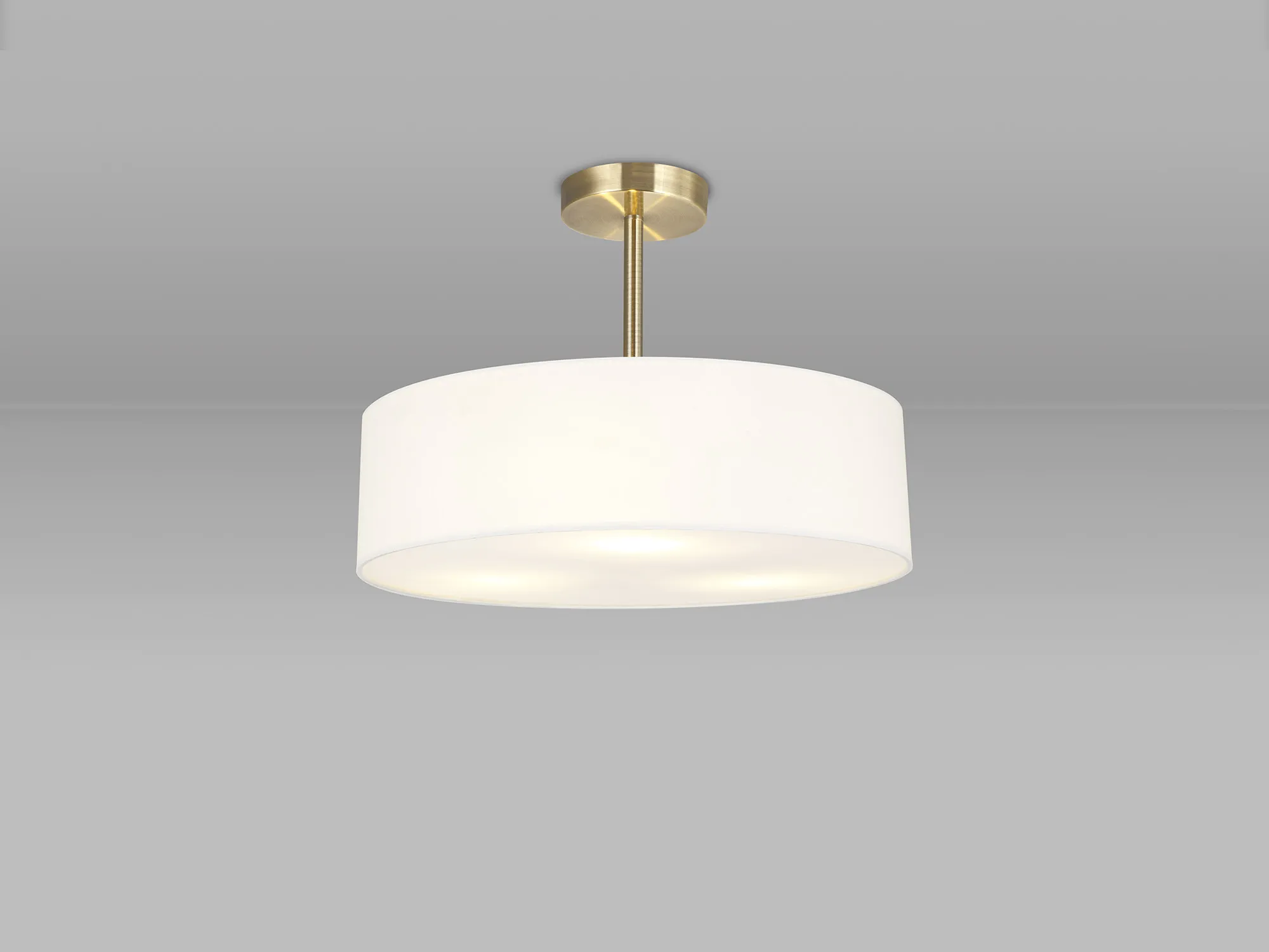 Baymont AB WH Ceiling Lights Deco Semi Flush Fittings